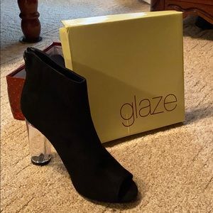 Glaze booties with heel